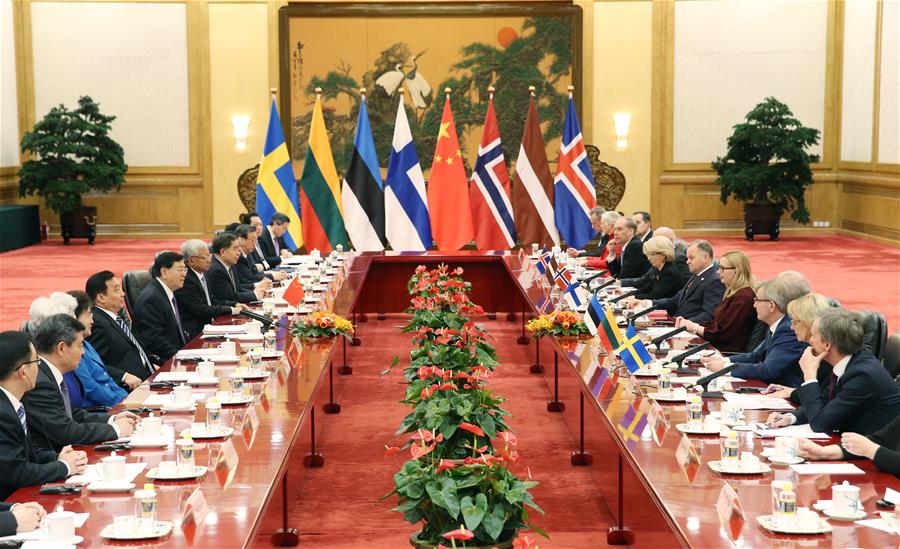 CHINA-BEIJING-ZHANG DEJIANG-NORDIC AND BALTIC COUNTRIES-SPEAKERS-TALKS (CN)