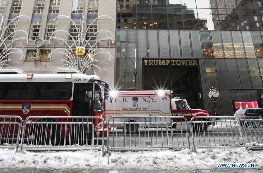 U.S.-NEW YORK-TRUMP TOWER-FIRE