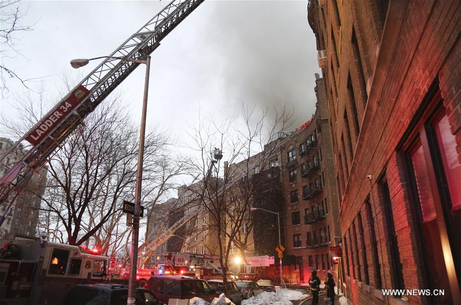 U.S.-NEW YORK-MANHATTAN APARTMENT-FIRE