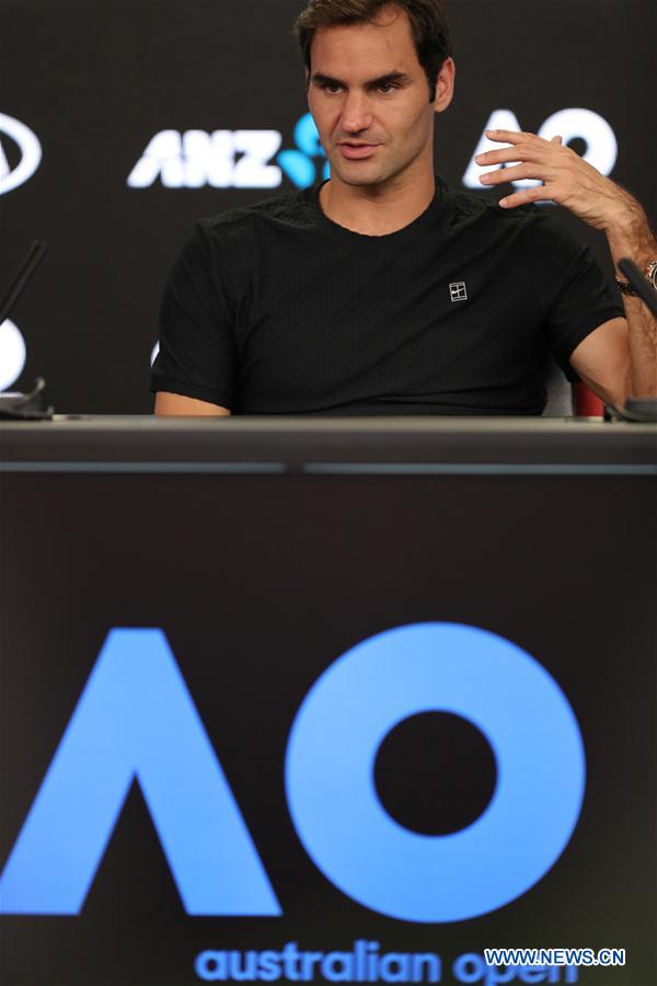 (SP)AUSTRALIA-MELBOURNE-TENNIS-AUSTRALIAN OPEN-PRESS CONFERENCE-FEDERER