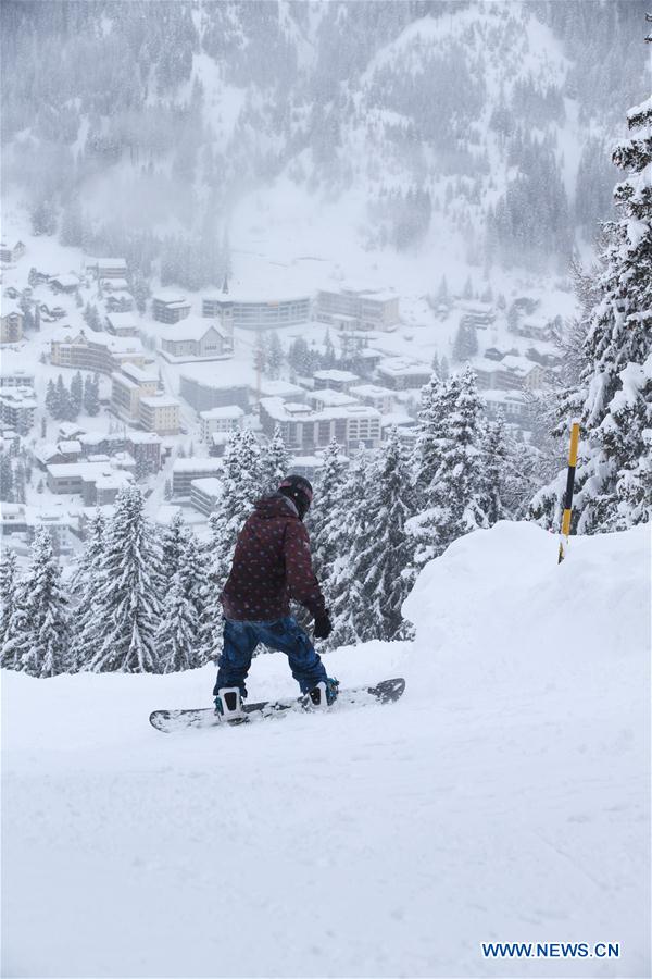 SWITZERLAND-DAVOS-SNOW