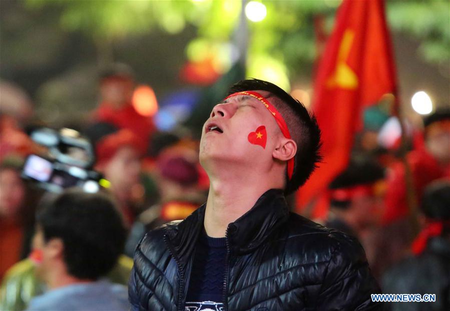 (SP)VIETNAM-HANOI-FOOTBALL-AFC U23 CHAMPIONSHIP-FANS