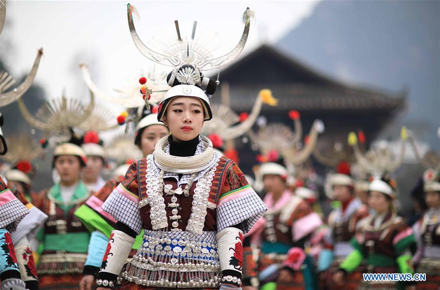 # CHINA-GUIZHOU-MIAO ETHNIC GROUP-CELEBRATION-SPRING(CN)