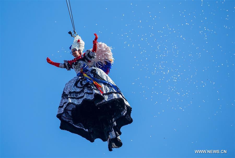 ITALY-VENICE-CARNIVAL-FLIGHT OF THE ANGEL