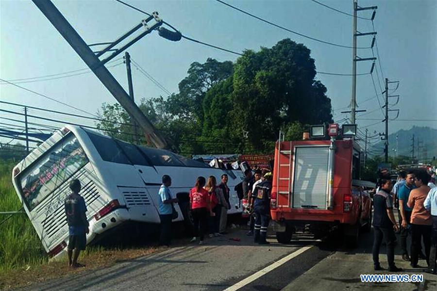 THAILAND-BANGKOK-TOUR BUS ACCIDENT