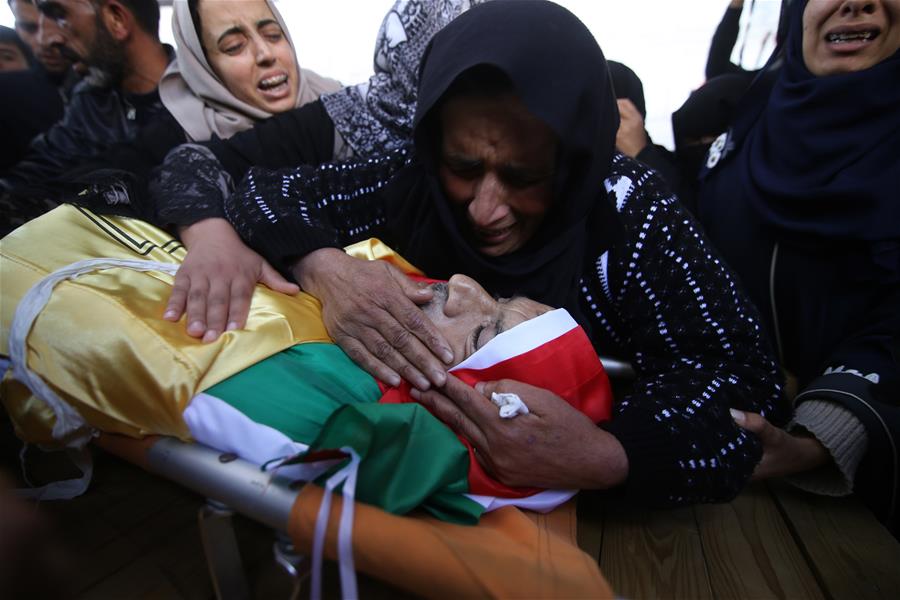 MIDEAST-GAZA-FUNERAL