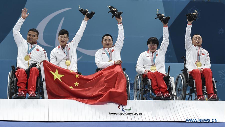 (SP)OLY-PARALYMPIC-SOUTH KOREA-GANGNEUNG-WHEELCHAIR CURLING-CHINA-GOLD MEDAL