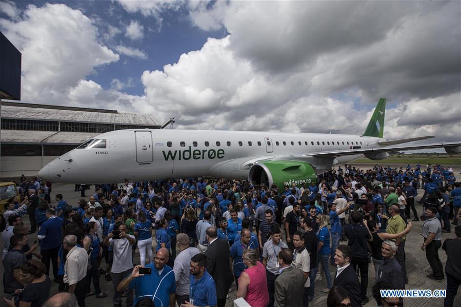 BRAZIL-SAO JOSE DOS CAMPOS-EMBRAER-E190-E2-DELIVERY