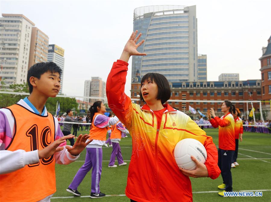 #CHINA-TIANJIN-VOLLEYBALL TEAM-SPIRIT (CN)