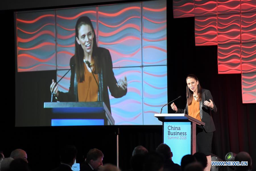 NEW ZEALAND-AUCKLAND-PM-ARDERN-CHINA BUSINESS SUMMIT