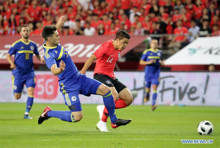 (SP)SOUTH KOREA-JEONJU-SOCCER-FRIENDLY MATCH-SOUTH KOREA VS BOSNIA AND HERZEGOVINA