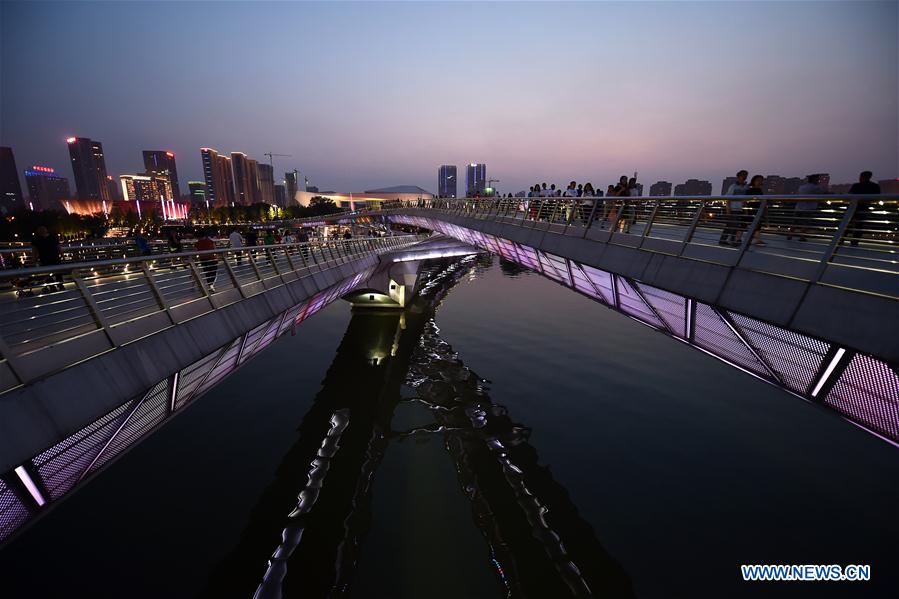 CHINA-SHANXI-TAIYUAN-FENHE RIVER-NIGHT VIEW (CN)