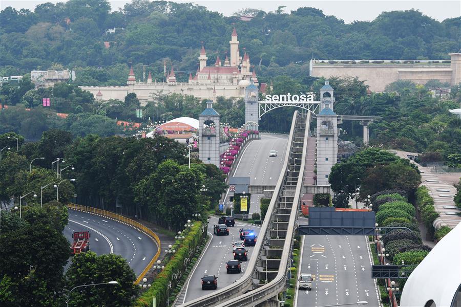 SINGAPORE-DPRK-U.S.-SUMMIT-MOTORCADE