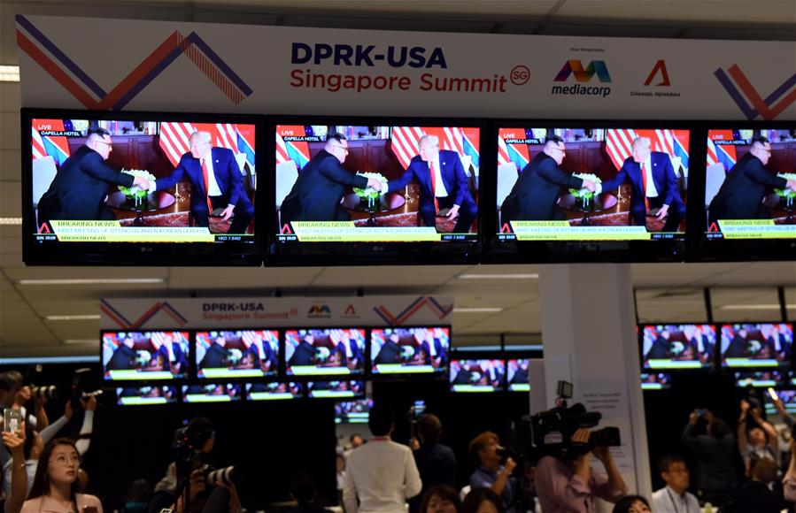 SINGAPORE-DPRK-U.S. SUMMIT-MEDIA