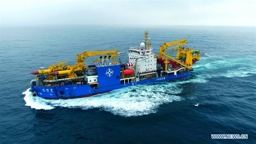 CHINA-JIANGSU-LARGE DREDGING VESSEL-SEA TRIAL (CN)