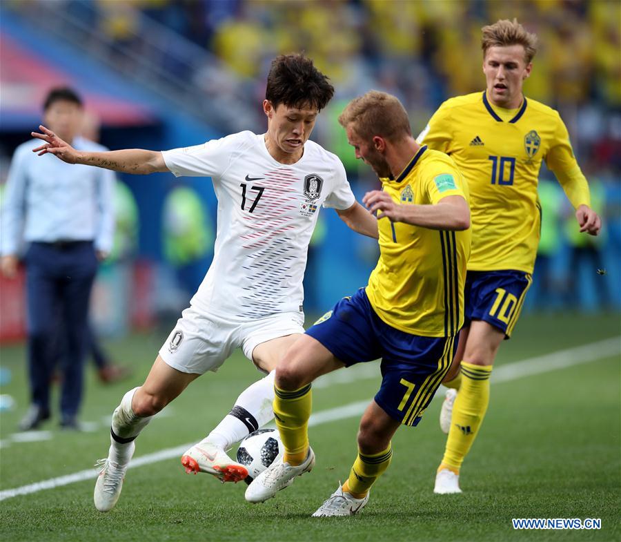 (SP)RUSSIA-NIZHNY NOVGOROD-2018 WORLD CUP-GROUP F-SWEDEN VS SOUTH KOREA 