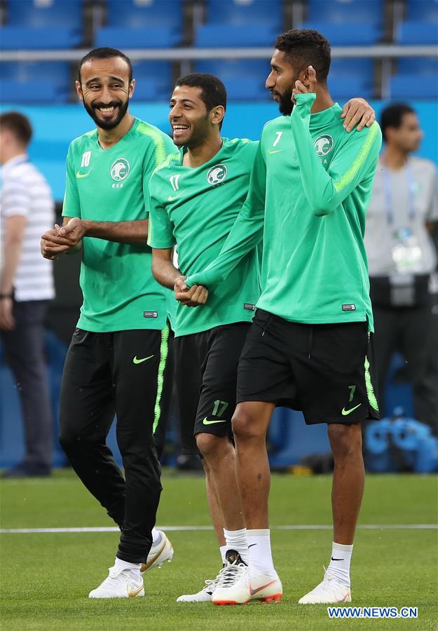 (SP)RUSSIA-ROSTOV-ON-DON-2018 WORLD CUP-SAUDI ARABIA-TRAINING