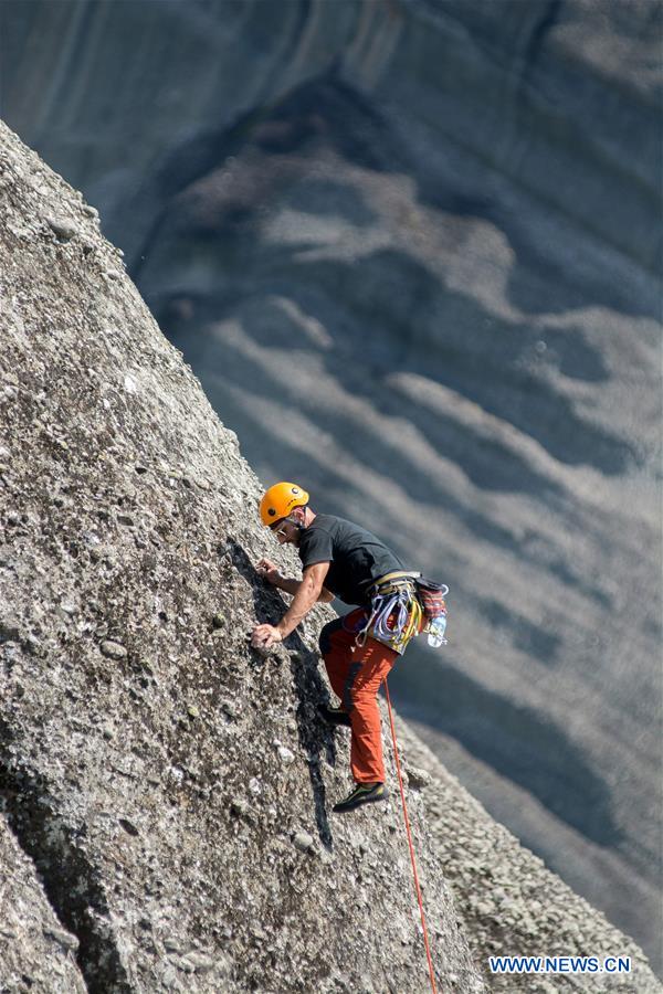 GREECE-METEORA-ROCK CLIMBING