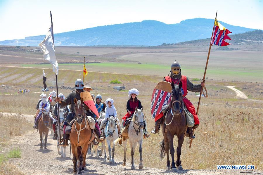 ISRAEL-GALILEE-BATTLE OF THE HORNS OF HATTIN-RE-ENACTMENT