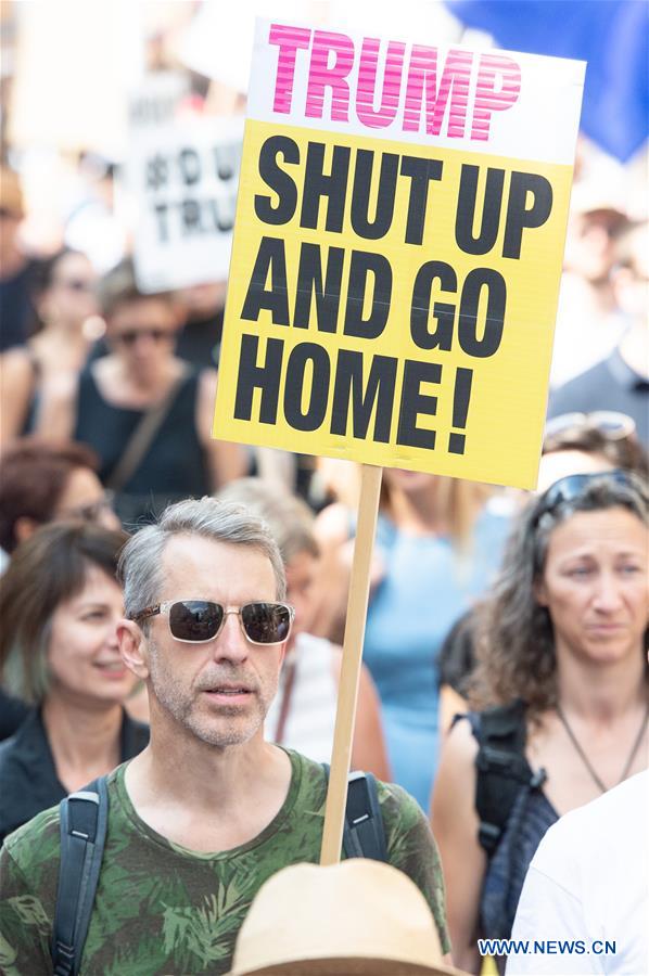 BRITAIN-LONDON-ANTI-TRUMP-PROTESTS