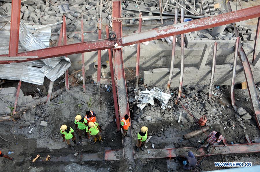 INDIA-CHENNAI-BUILDING-CONSTRACTION-COLLAPSE