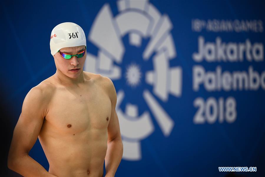 (SP)INDONESIA-JAKARTA-ASIAN GAMES-SWIMMING-SUN YANG