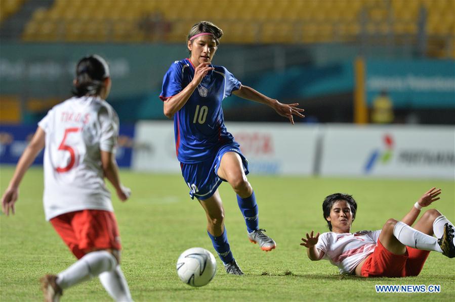 (SP)INDONESIA-PALEMBANG-WOMEN'S FOOTBALL-CHINESE TAIPE VS INDONESIA