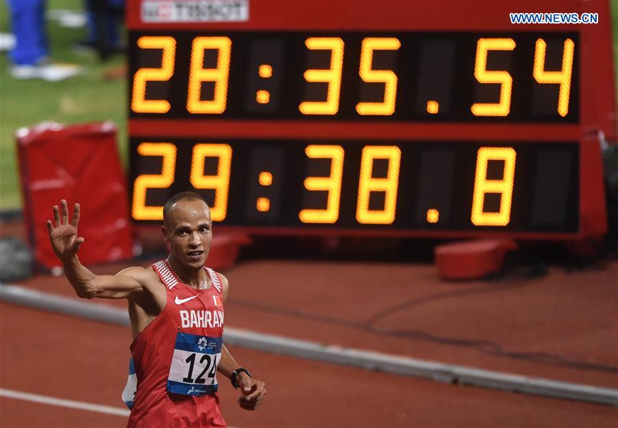 (SP)INDONESIA-JAKARTA-ASIAN GAMES-ATHLETICS-MEN'S 10000M FINAL