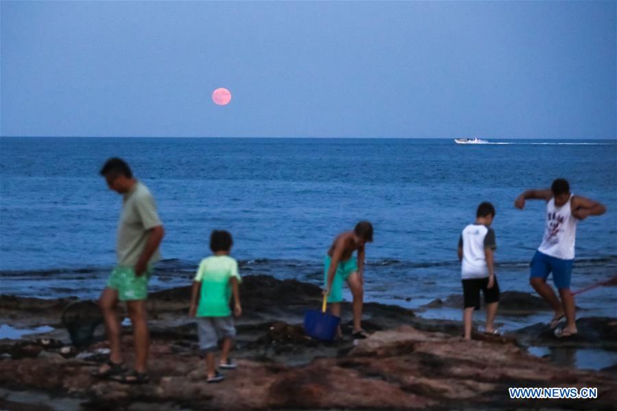 GREECE-ATTICA-FULL MOON