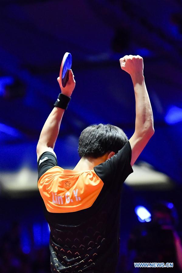 (SP)FRANCE-CHESSY-2018 ITTF MEN'S WORLD CUP-BRONZE MEDAL MATCH