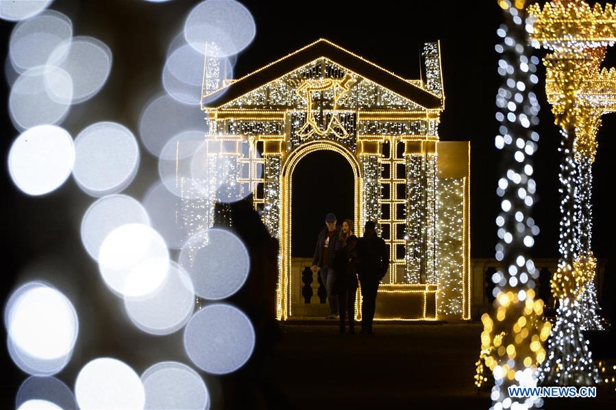 POLAND-WARSAW-WILANOW PALACE-EXHIBITION-ROYAL GARDEN OF LIGHT