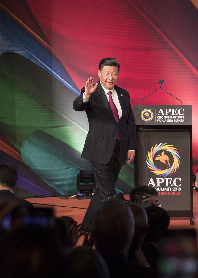 PAPUA NEW GUINEA-XI JINPING-APEC CEO SUMMIT