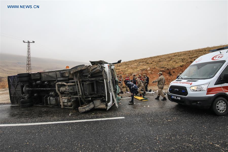 TURKEY-MALATYA-BUS ACCIDENT