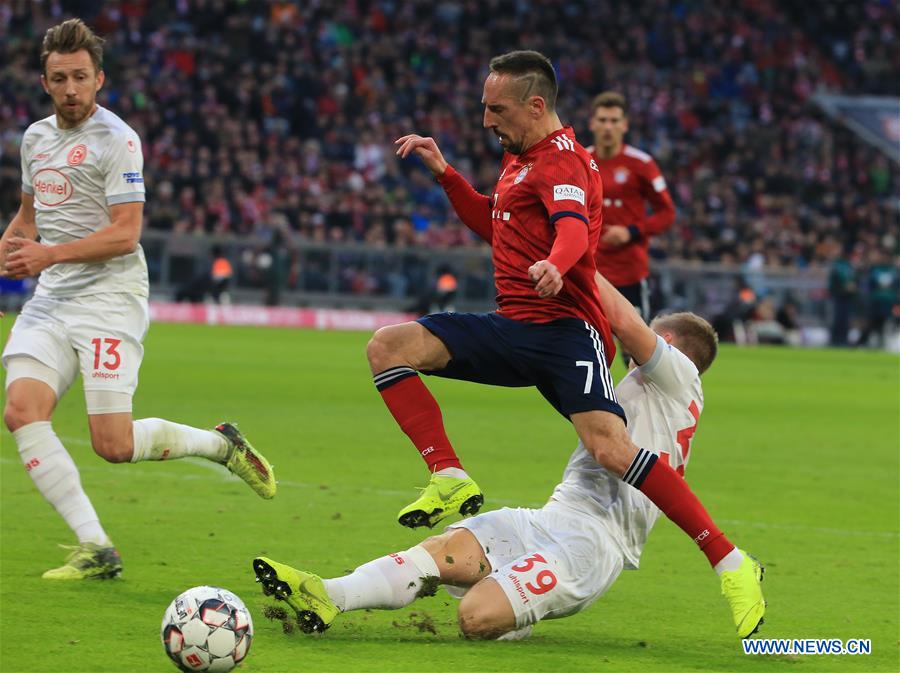 (SP)GERMANY-MUNICH-SOCCER-BUNDESLIGA-BAYERN MUNICH VS DUESSELDORF