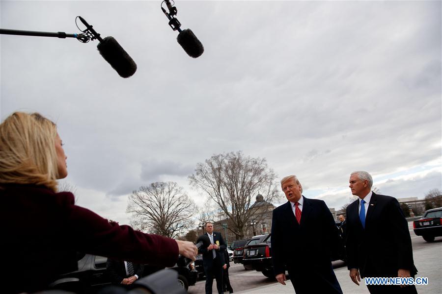 U.S.-WASHINGTON D.C.-TRUMP-SENATE REPUBLICAN POLICY LUNCH