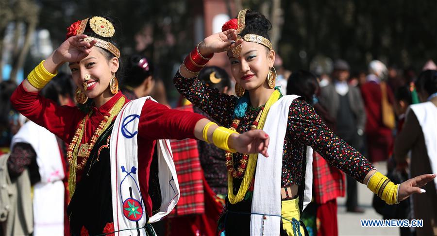 NEPAL-KATHMANDU-THARU COMMUNITY-MAGHE SANKRANTI FESTIVAL