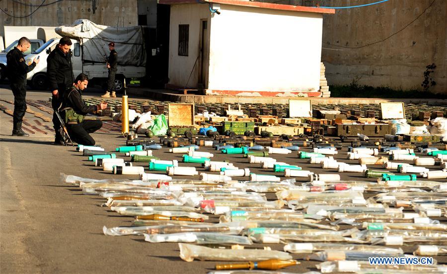 SYRIA-DAMASCUS-CONFISCATED WEAPONS