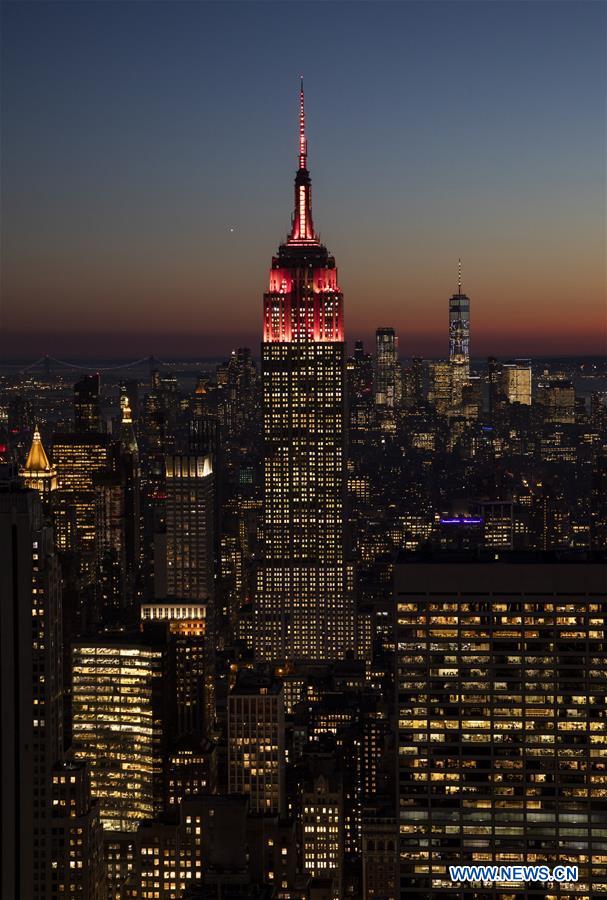 U.S.-NEW YORK-EMPIRE STATE BUILDING-CHINESE NEW YEAR