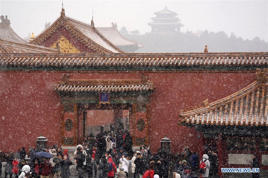 (InPalaceMuseum)CHINA-BEIJING-PALACE MUSEUM-SNOW (CN)