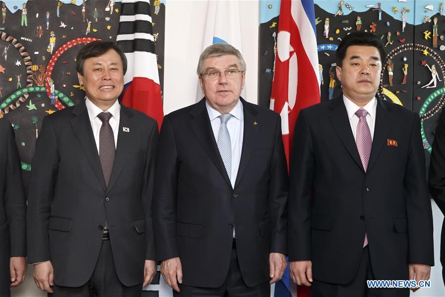 (SP)SWITZERLAND-LAUSANNE-IOC-DPRK-SOUTH KOREA-DISCUSSION