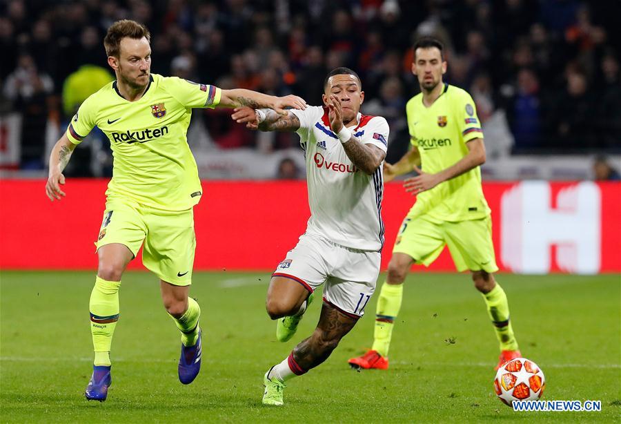 (SP)FRANCE-LYON-FOOTBALL-UEFA CHAMPIONS LEAGUE-LYON VS BARCELONA