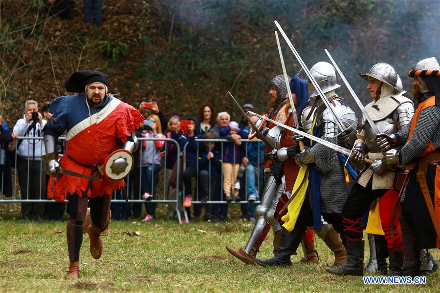 CROATIA-SAMOBOR-BATTLE OF SAMOBOR-RE-ENACTMENT