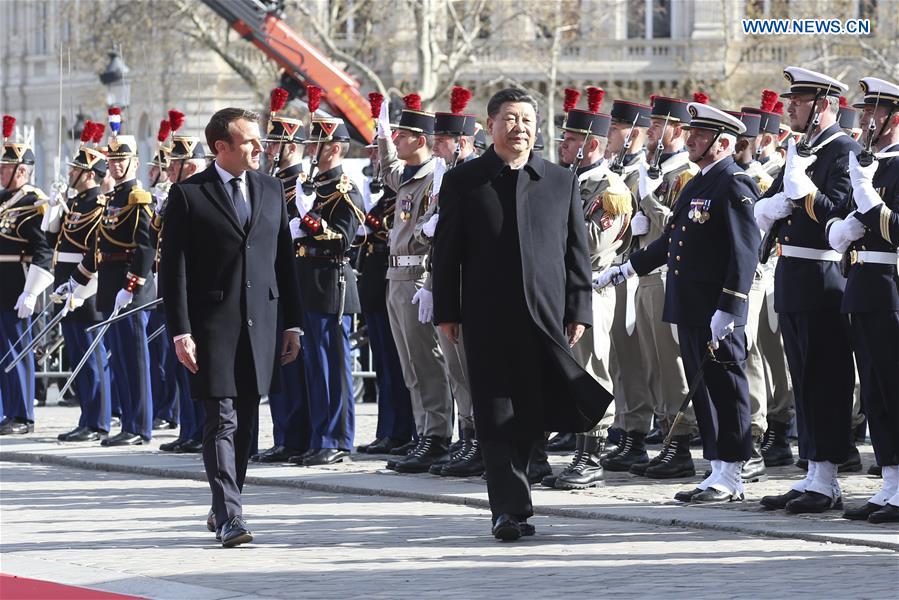 FRANCE-PARIS-CHINA-XI JINPING-MACRON-TALKS