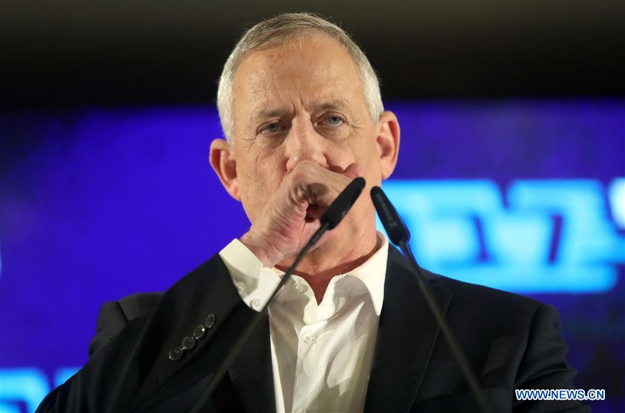 ISRAEL-TEL AVIV-ELECTIONS-BENNY GANTZ