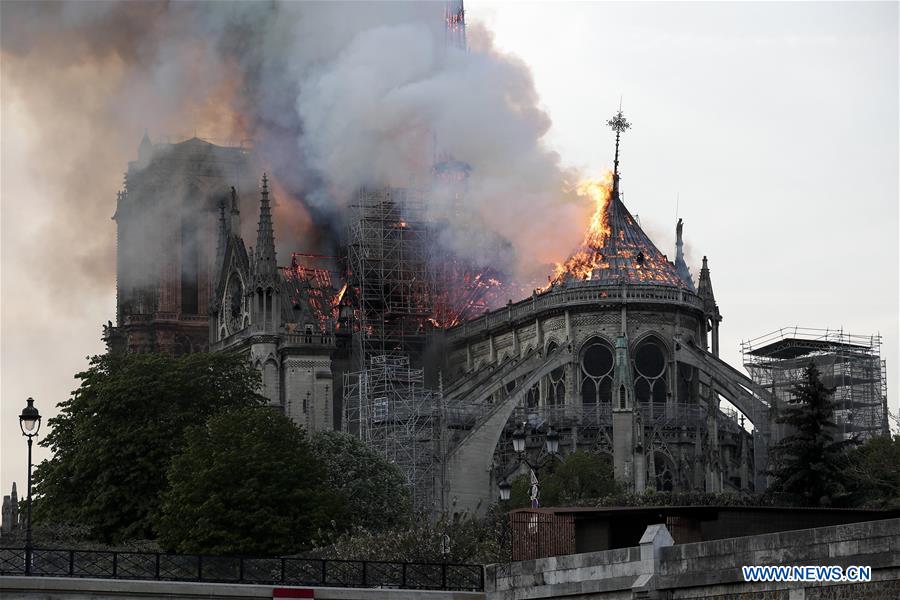 FRANCE-PARIS-NOTRE DAME CATHEDRAL-FIRE