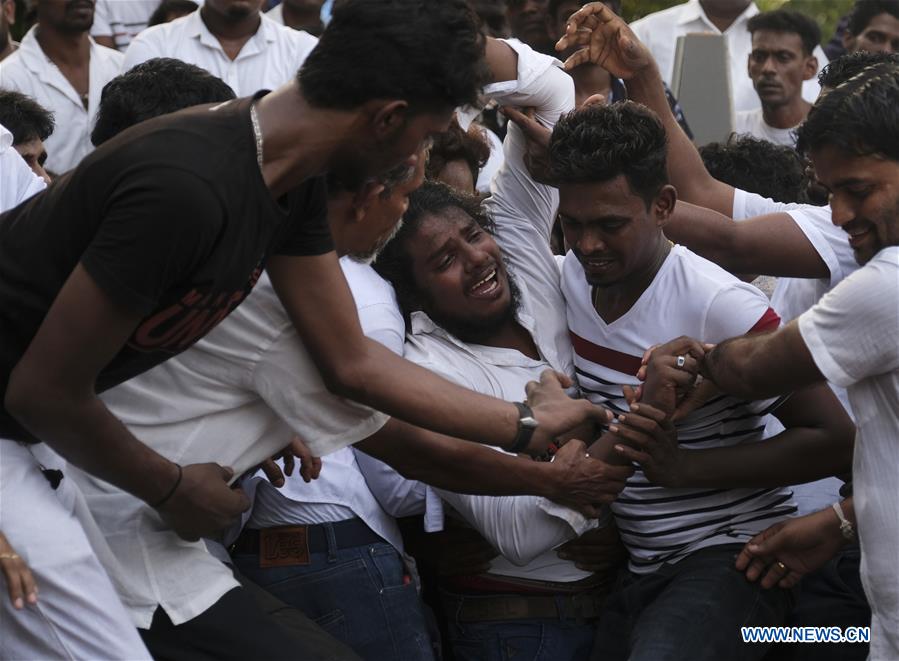 SRI LANKA-COLOMBO-BLASTS-VICTIMS-FUNERAL