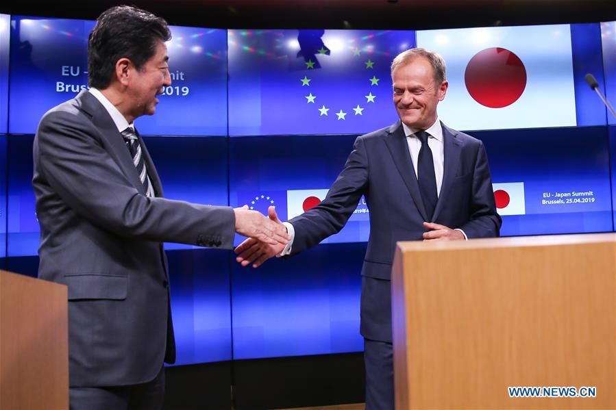 BELGIUM-BRUSSELS-EU-JAPAN-SUMMIT