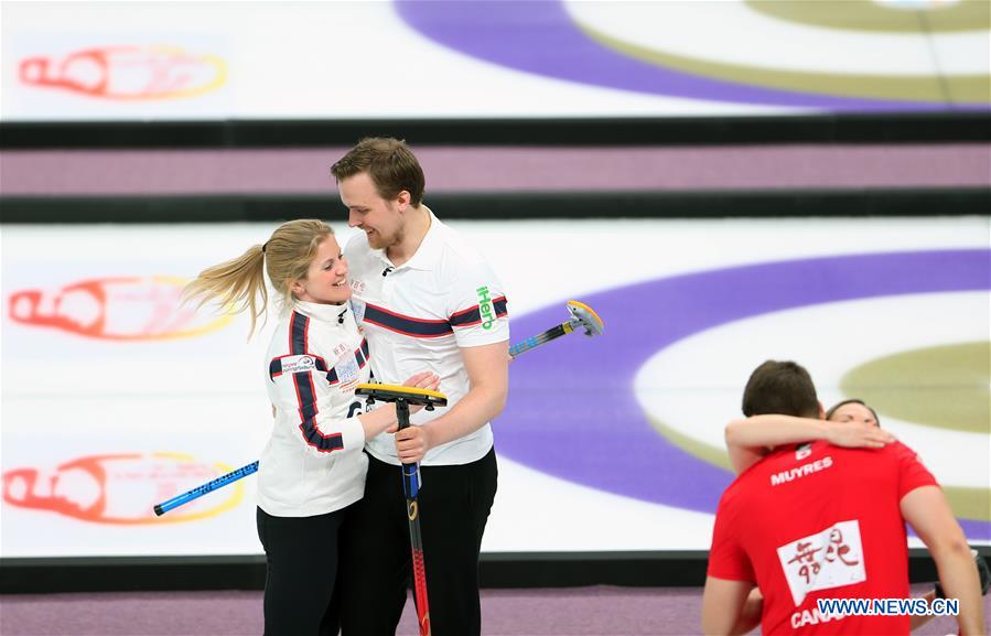 (SP)CHINA-BEIJING-CURLING-WCF WORLD CUP-GRAND FINAL-MIXED DOUBLES FINAL (CN)