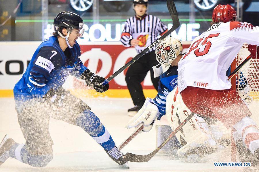 (SP)SLOVAKIA-KOSICE-ICE HOCKEY-IIHF-WORLD CHAMPIONSHIP-GROUP A-FIN VS DEN