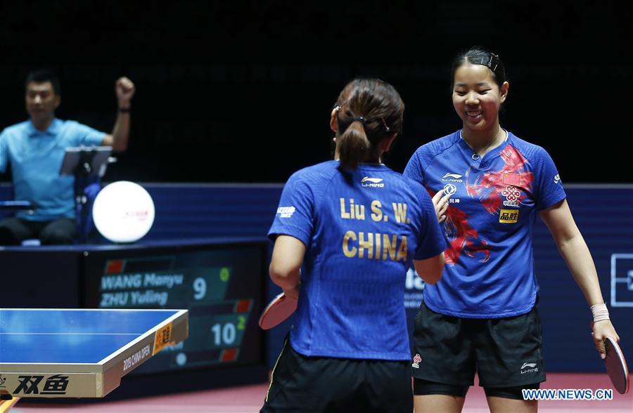 (SP)CHINA-SHENZHEN-TABLE TENNIS-CHINA OPEN-WOMEN'S DOUBLES (CN)